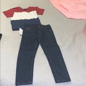 US polo shirt size 4 jeans size 5